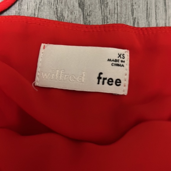 WILFRED FREE Apple red strappy crop tank - Picture 2 of 2